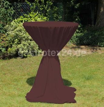 "Milano" - Stehtischhusse 85 cm rund - mit Bindeschal - 100% Polyester - 175 gr/qm - bordo